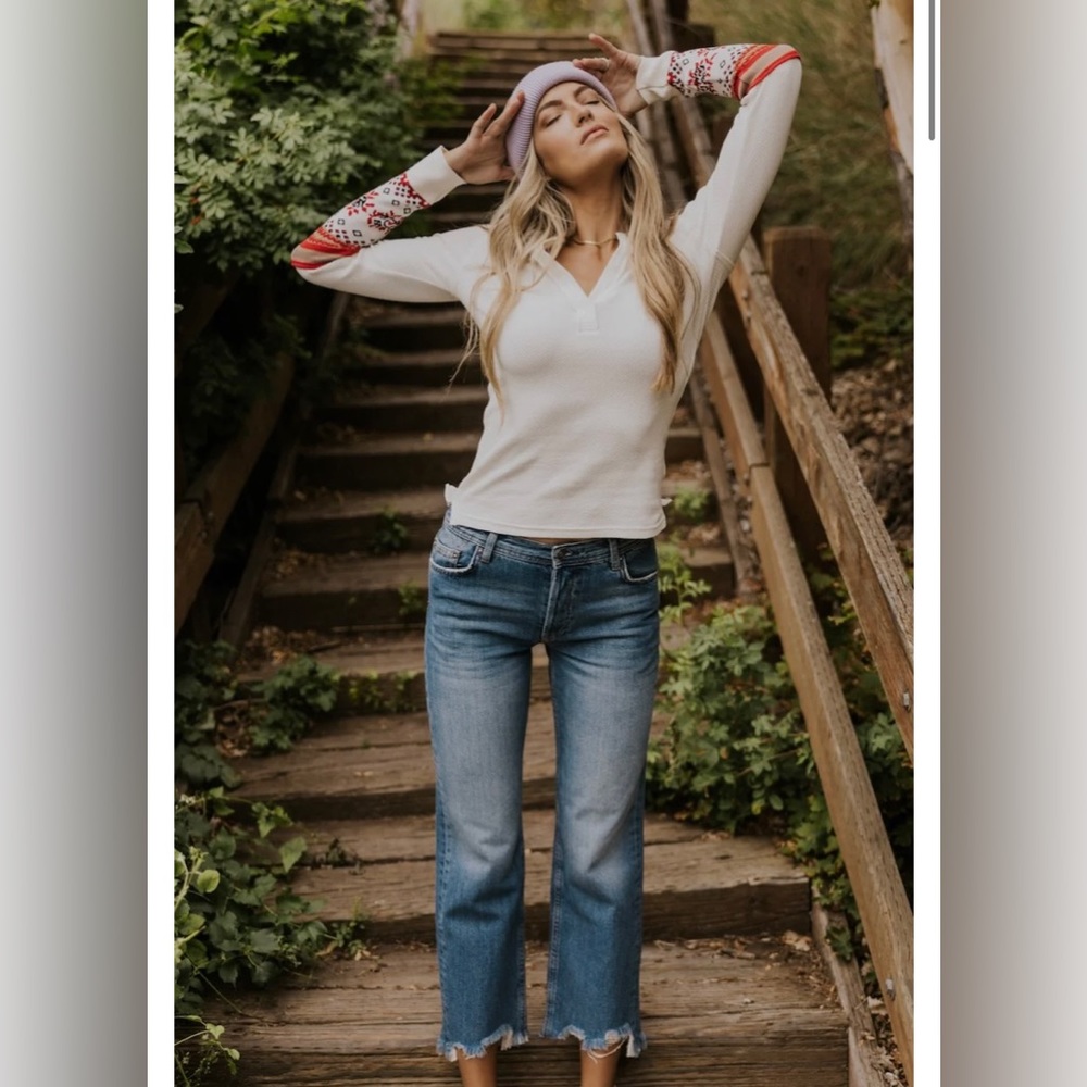 NWT Free People Mikah Layering Cuff Knit Top